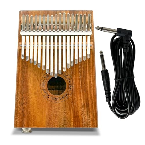 FINETHER Thumb Piano Kalimba with Audio Jack, 17 Key Koa Wood Calimba...